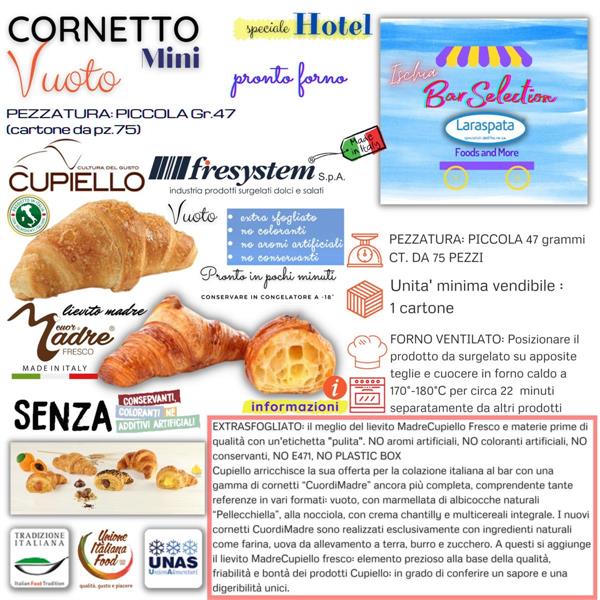 CUP CORNETTO VUOTO HOTEL GR.47 PZ.75 PF dritto