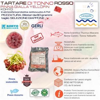 TARTARE DI TONNO P.GIALLA GR.80 (thunnus albaceres) ZONA FAO 51