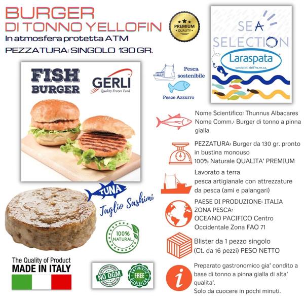 BURGER DI TONNO GR.130 PZ.16 gerli