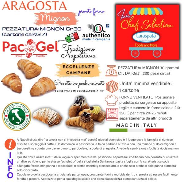 ARAGOSTA MIGNON GR.30 KG.7 pacgel