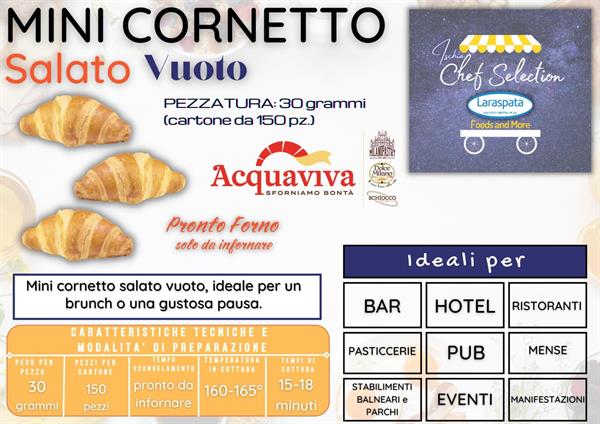 AV MINI CORNETTO SALATO VUOTO GR.30 PZ.150