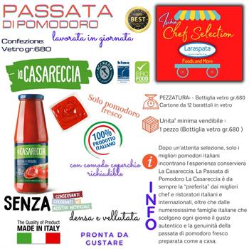 PASSATA POMODORO CASARECCIA GR.690 IN VETRO