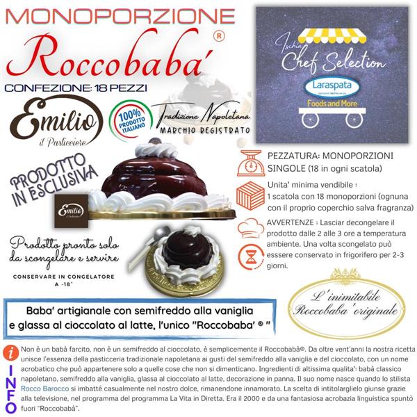 ROCCOBABA' MONOPORZIONE PZ.18 emilio pasticcere
