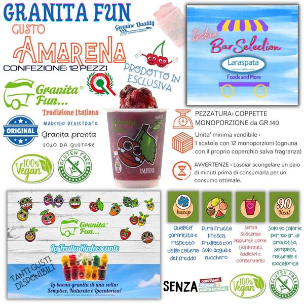 GRANITAFUN AMARENA GR.140 PZ.12 senza gl.-vegan