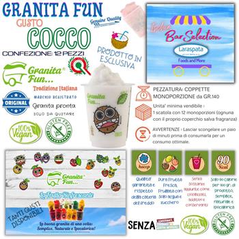 GRANITAFUN COCCO GR.140 PZ.12 senza gl.-vegan