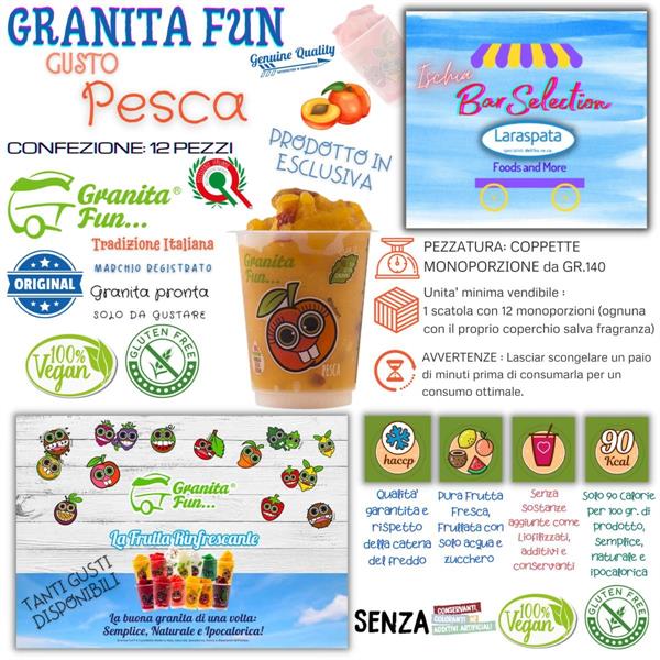 GRANITAFUN PESCA GR.140 PZ.12 senza gl.-vegan