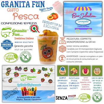 GRANITAFUN PESCA GR.140 PZ.12 senza gl.-vegan