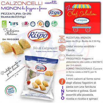 CALZONCELLI GR.25 KG.2,5 vari gusti rispo