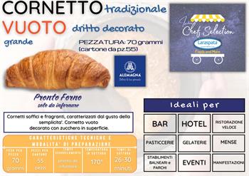 CORNETTO VUOTO GRANDE GR.70 PZ.55 tradizionali alemagna