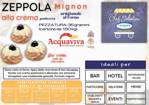 AV ZEPPOLA FORNO MIGNON CREMA GR36 KG1,5 PZ42 acquaviva