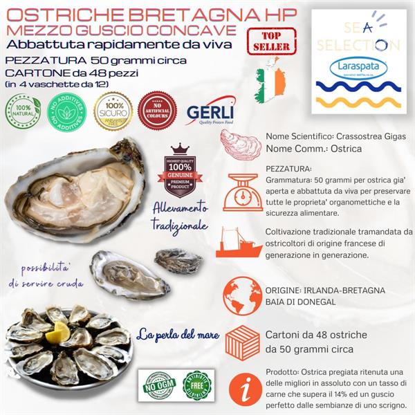 OSTRICHE BRETAGNA MEZZO G. HP Pz.48 (Crassostrea gigas FAO 27)