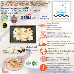 CARPACCIO DI BACCALA' GR.85 (Gadus morhua FAO 27)