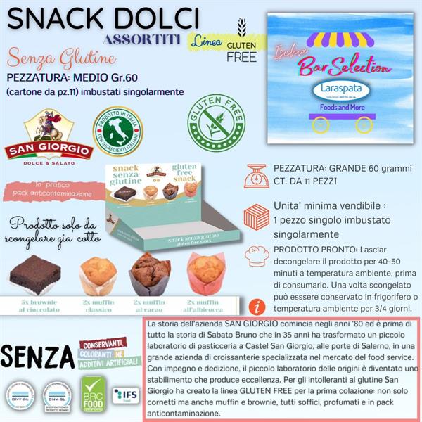 SG SNACK DOLCI SENZA GLUTINE PZ.11 MIX (6 muffin misti e 5 brownie)