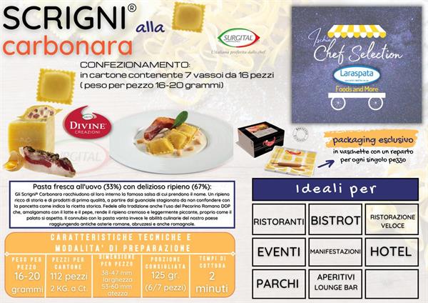 SCRIGNO CON CARBONARA KG.2 divine creazioni