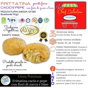FRITTATINE CACIO/PEPE PREMIUM GR.65 KG.1 rispo PF