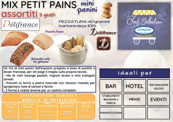 DF PETIT PAIN MISTI GR.40 PZ.105 delifrance petit pain