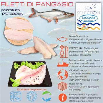 FILETTI DI PANGASIO KG.1 GL.20% (Pangasius Hypophthalamus) in busta