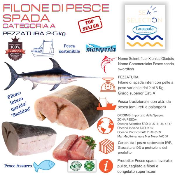 FILONE PESCE SPADA CAT.A (Xphias Gladius FAO 51)