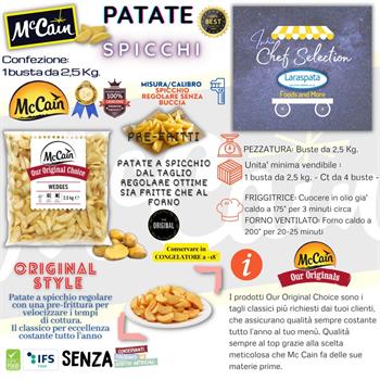 MC CAIN PATATE SPICCHI KG.2,5 PZ.5 skin off