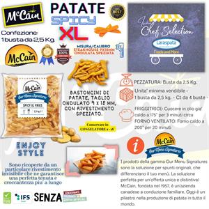 MC CAIN PATATE SPICY XL (5BS.) KG.2,5 paprika